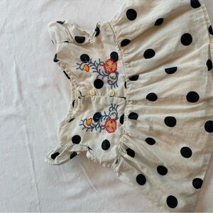 GAP Kids Polka Dot Top - Cream and Black